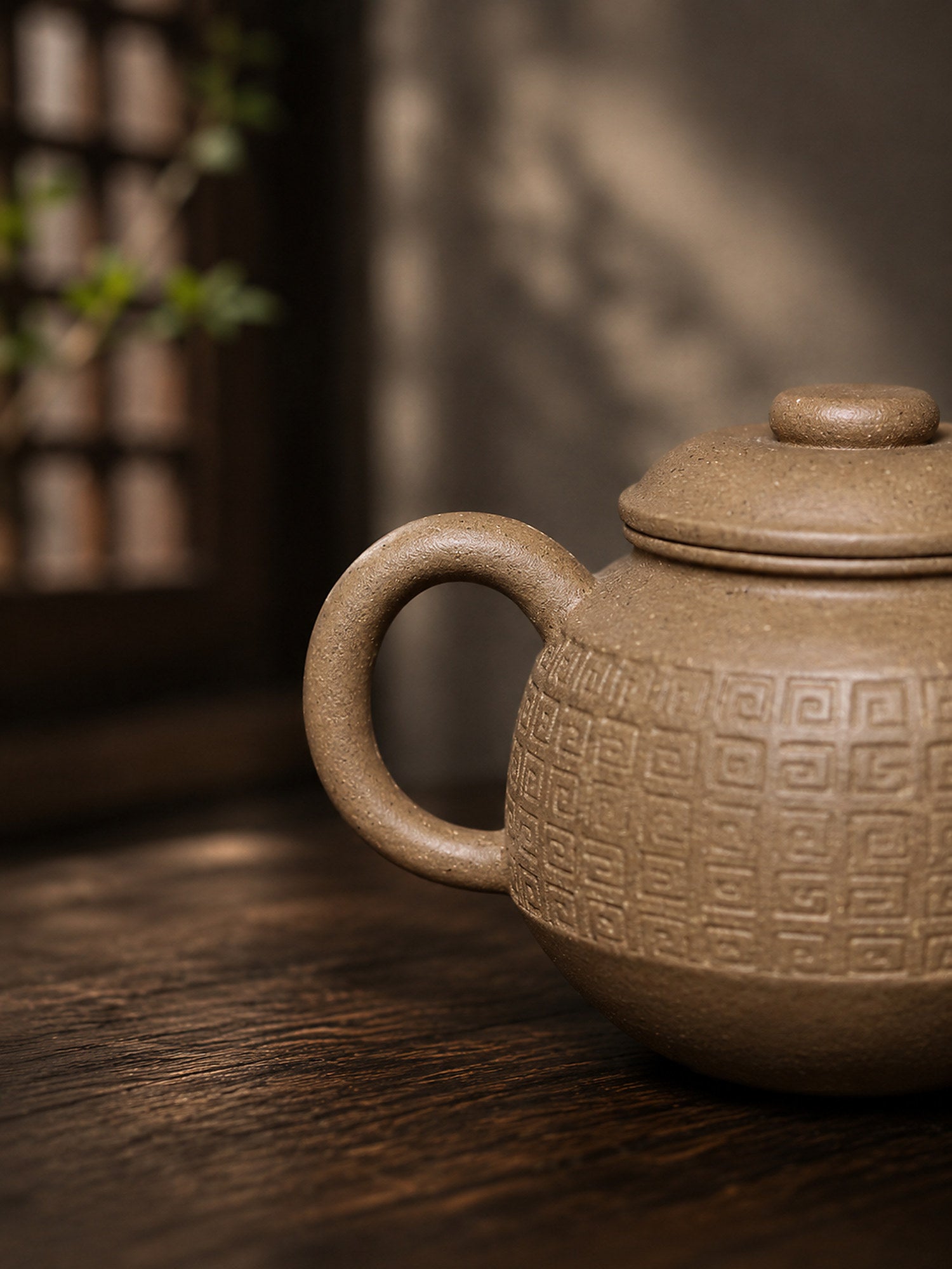 Product view 8 of 90ml Ju Lun zisha teapot in Aged Duanni Clay, No. 417