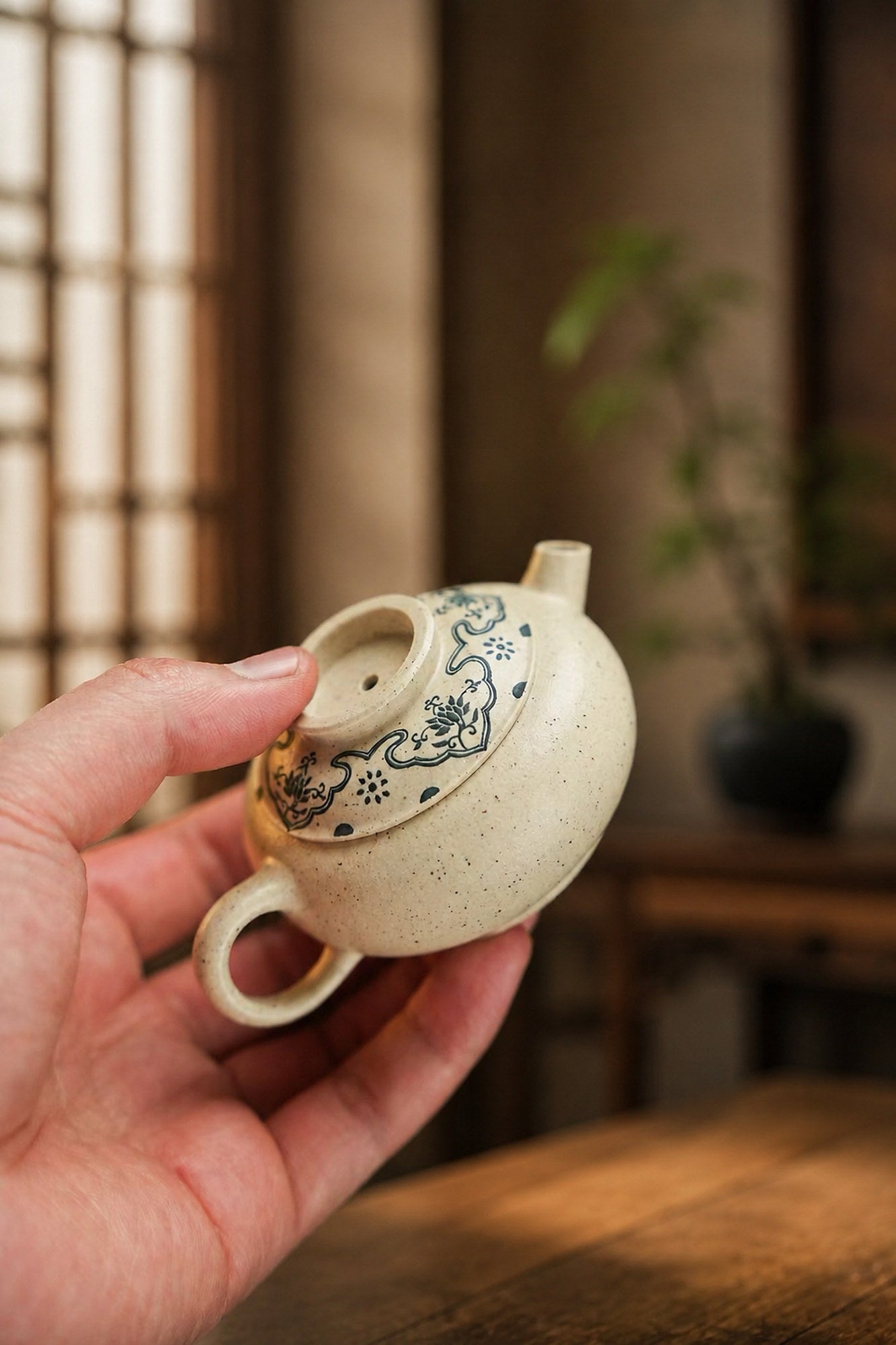 Product view 5 of 85ml Ju Lun zisha teapot in Baiyu Duanni Clay, No. 245