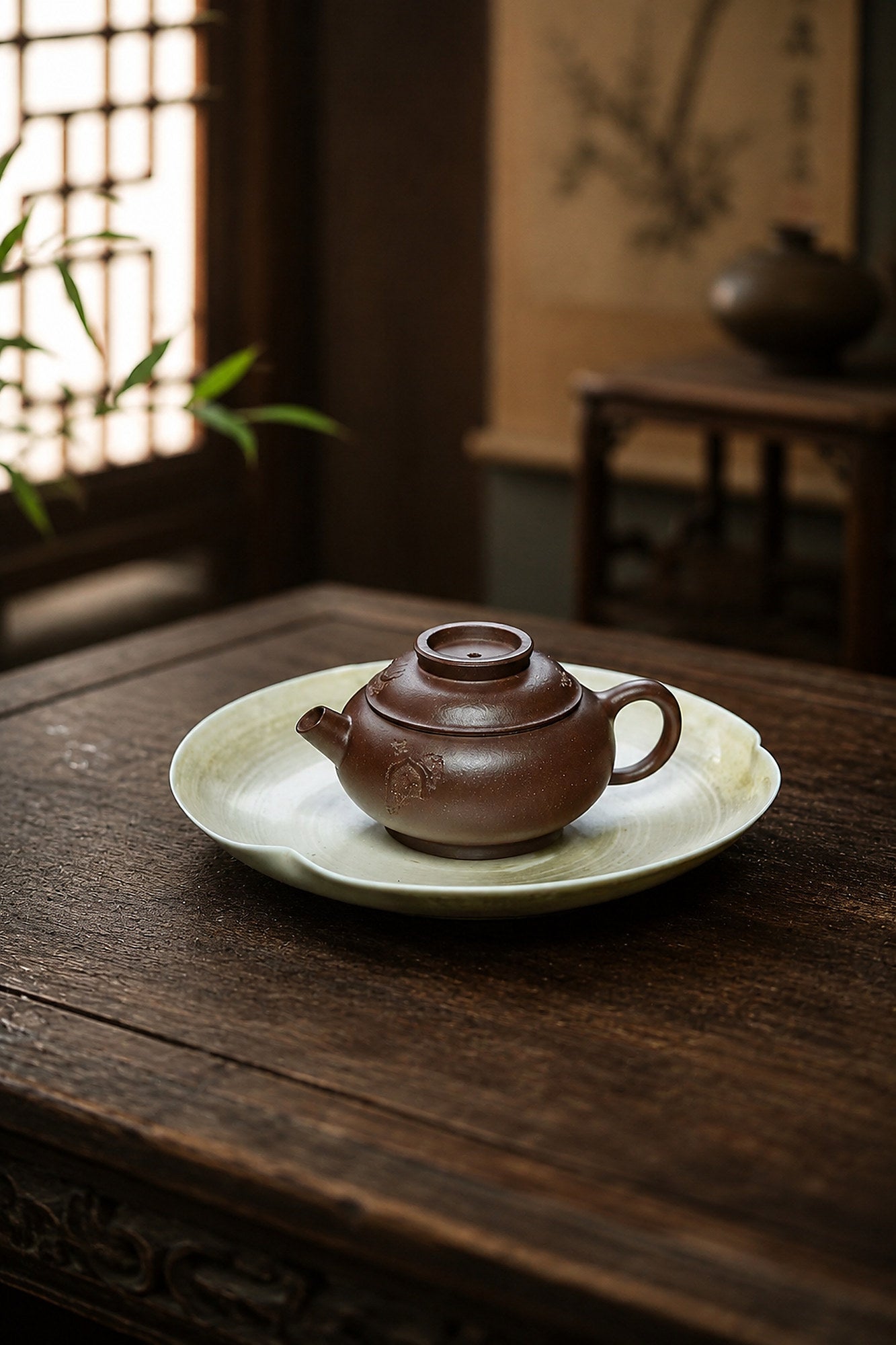 Product view 3 of 85ml Ju Lun zisha teapot in Dicaoqing Zini Clay, No. 235