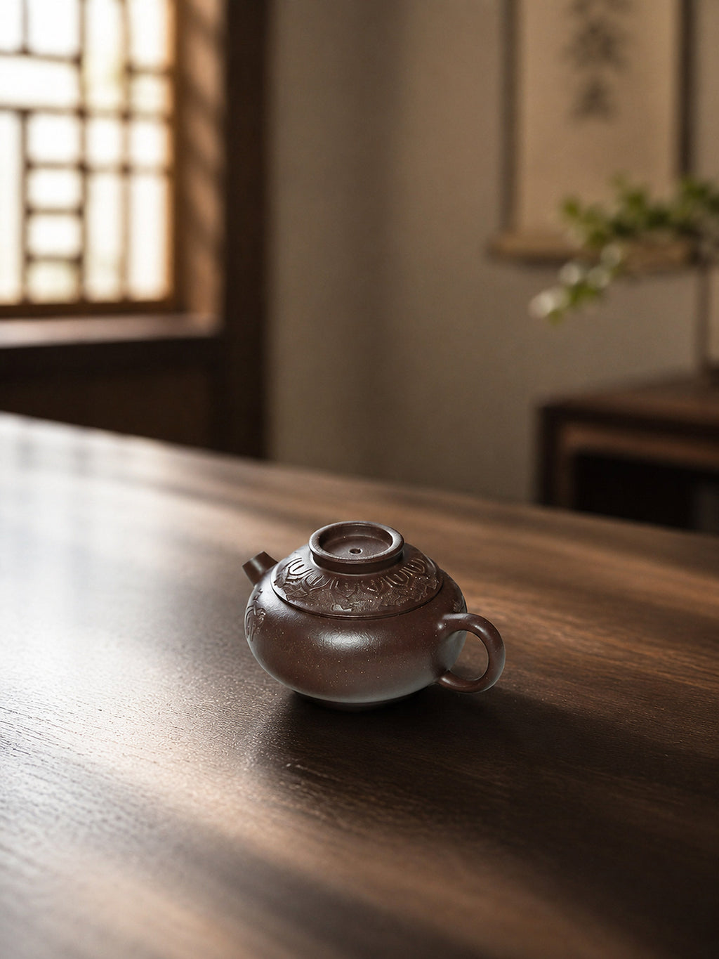 Product view 9 of 85ml Ju Lun zisha teapot in Dicaoqing Zini Clay, No. 235