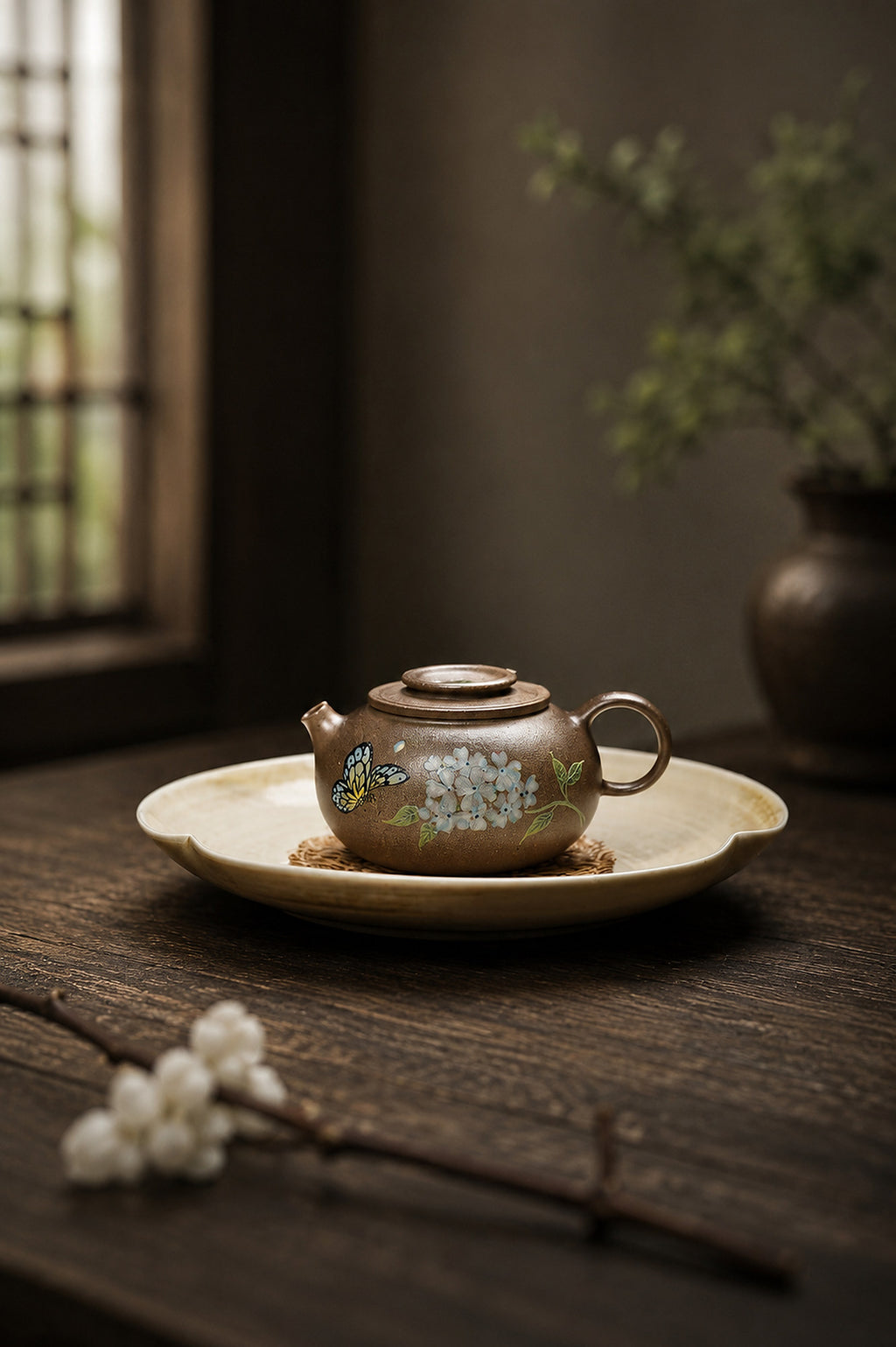 Product view 1 of 90ml Ju Lun zisha teapot in Qing Jiangponi Clay, No. 233