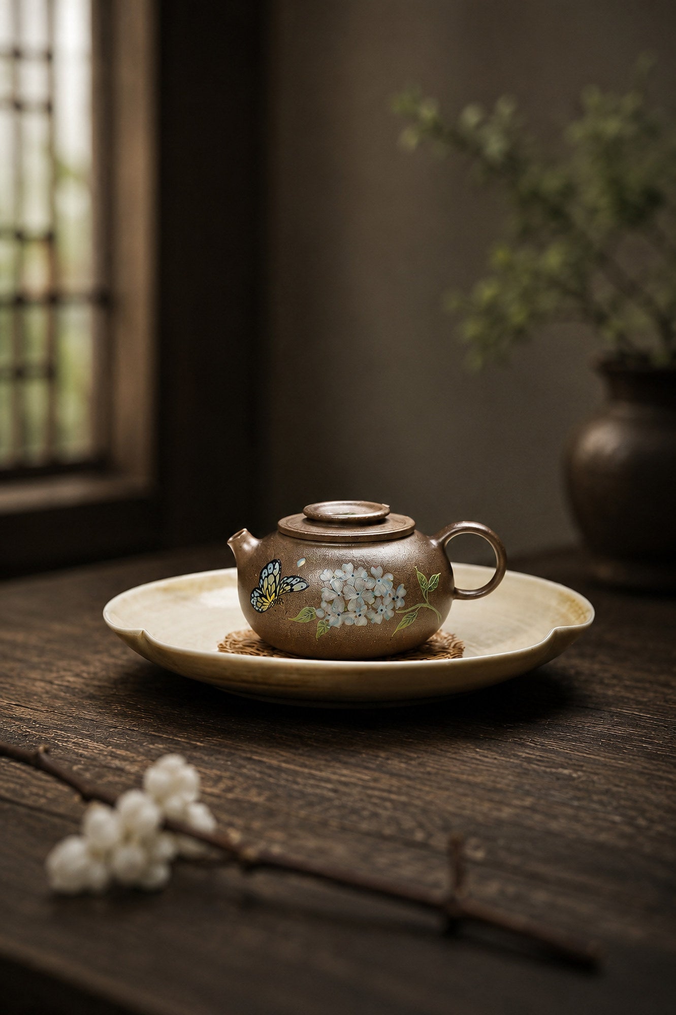 Product view 1 of 90ml Ju Lun zisha teapot in Qing Jiangponi Clay, No. 233