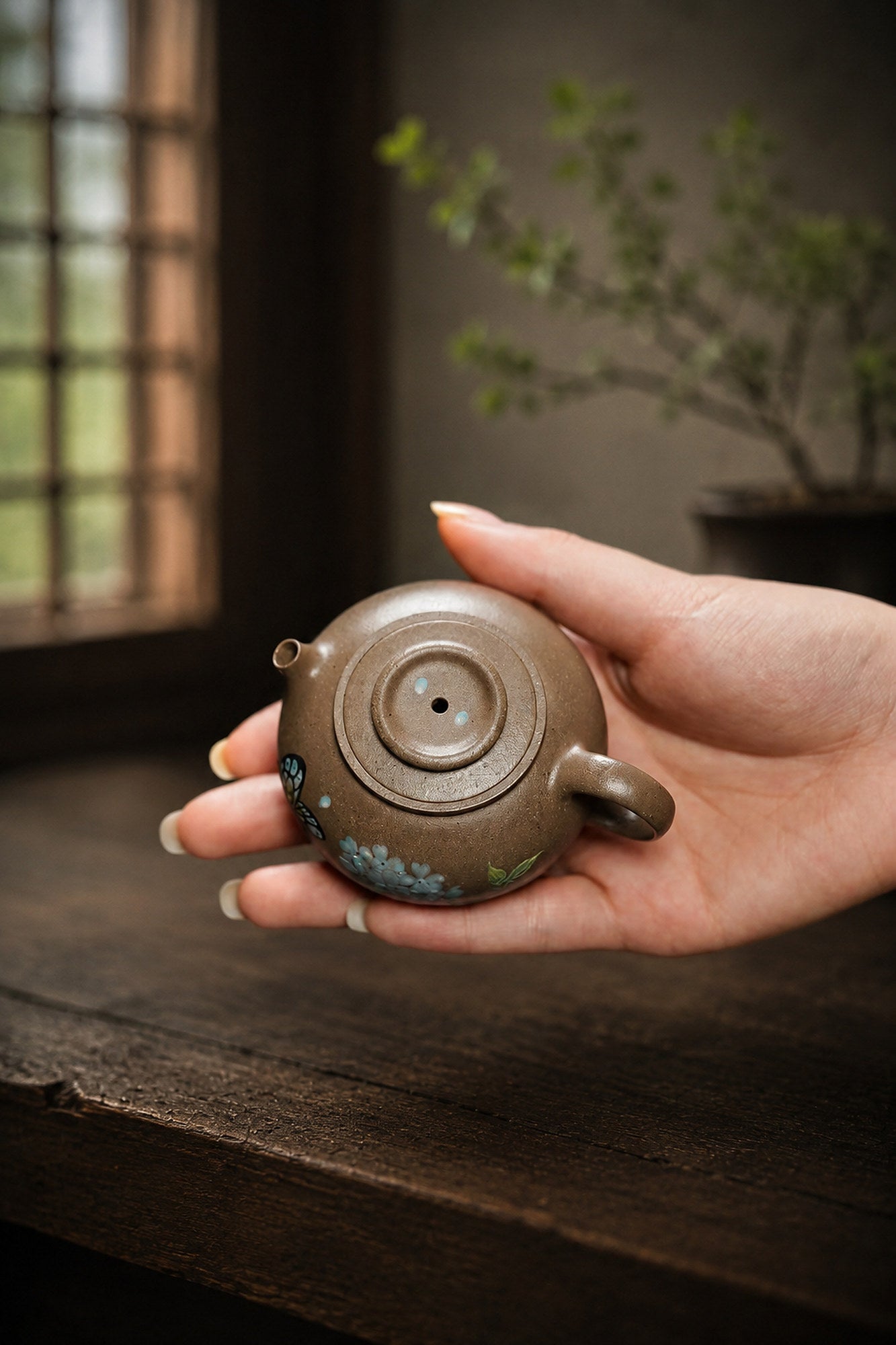 Product view 2 of 90ml Ju Lun zisha teapot in Qing Jiangponi Clay, No. 233