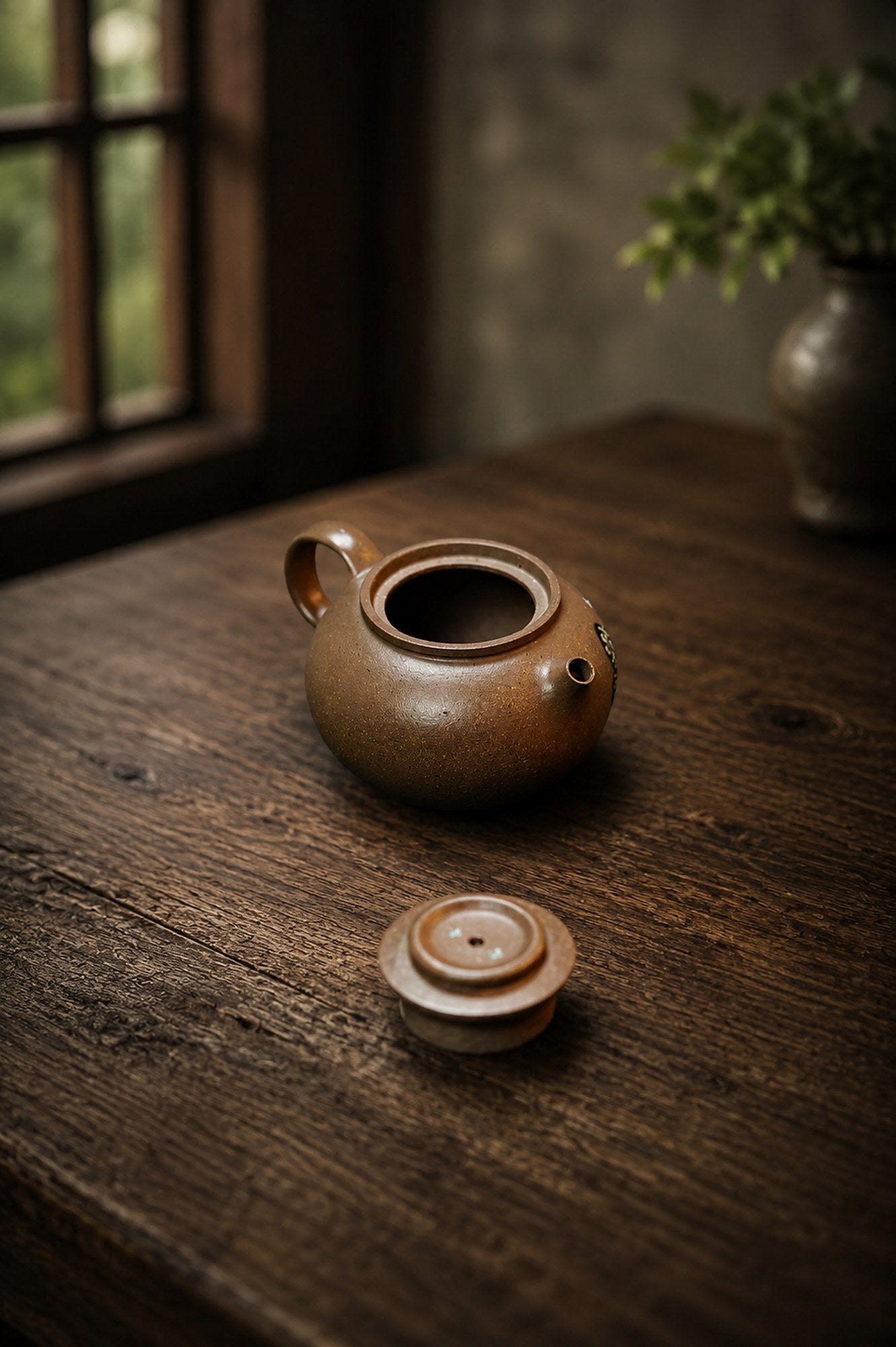 Product view 3 of 90ml Ju Lun zisha teapot in Qing Jiangponi Clay, No. 233