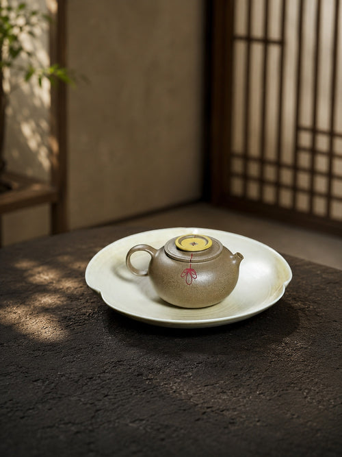 Product view 1 of 90ml Ju Lun zisha teapot in Qing Jiangponi Clay, No. 422