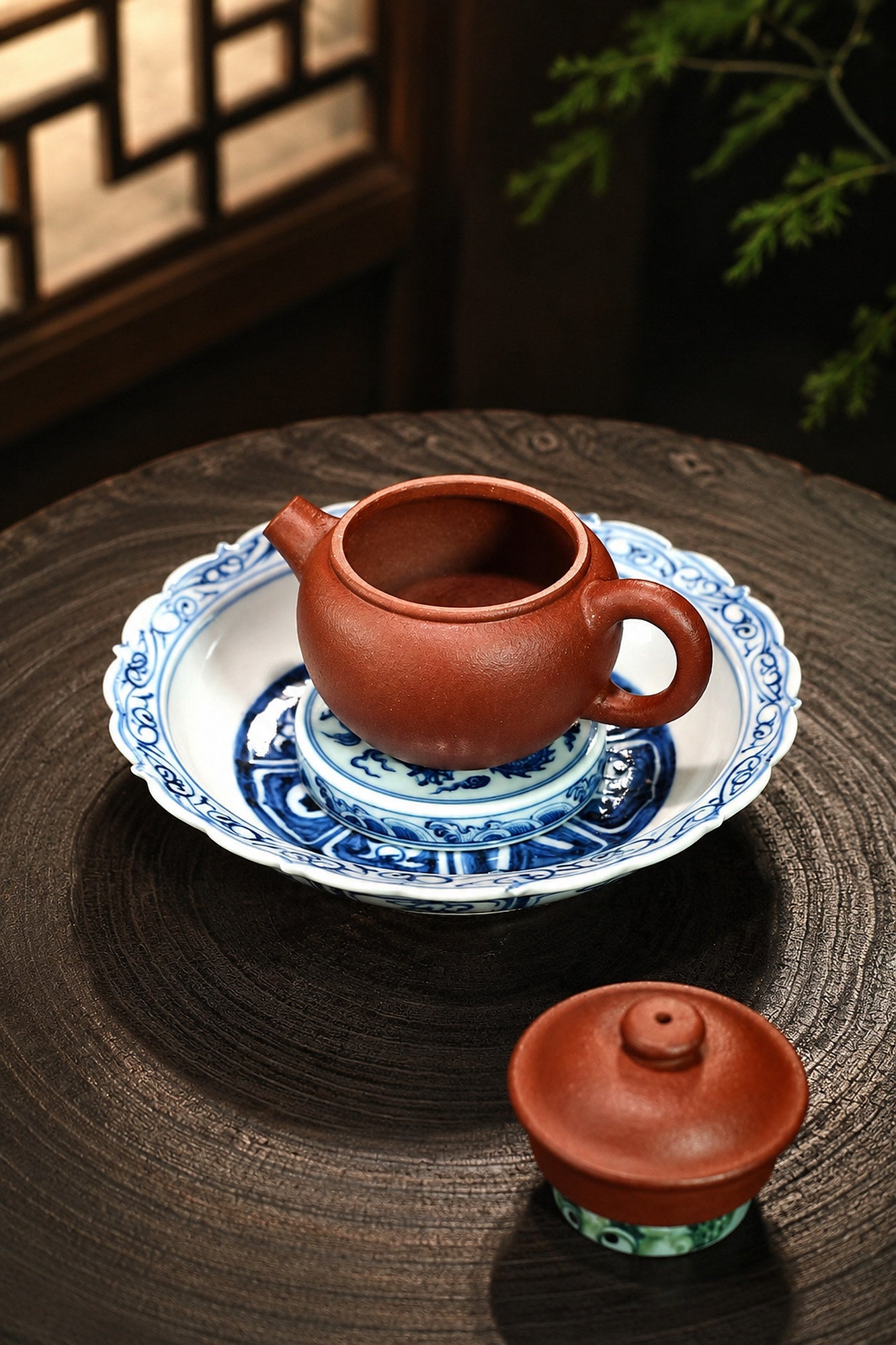 Product view 1 of 110ml Ju Lun zisha teapot in Taohua Clay, No. 349