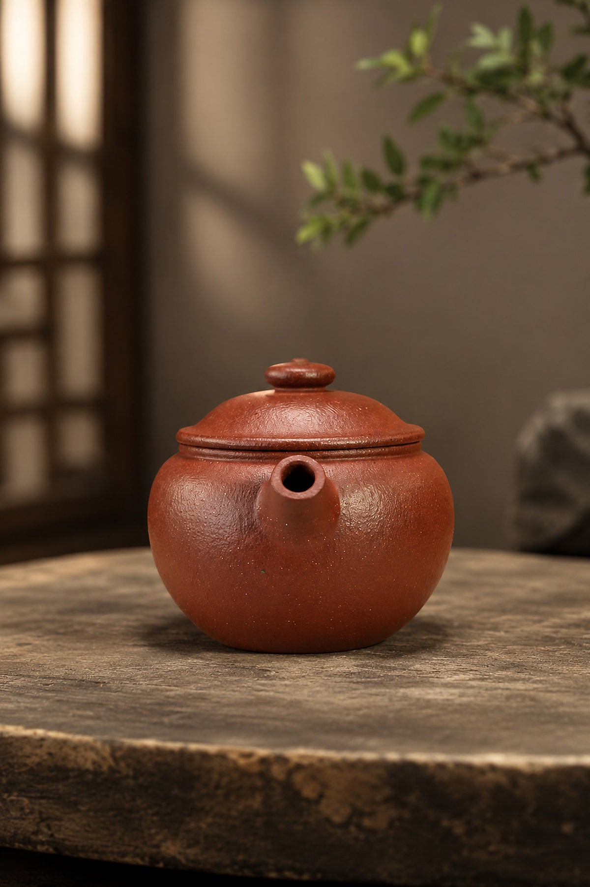 Product view 7 of 110ml Ju Lun zisha teapot in Taohua Clay, No. 349