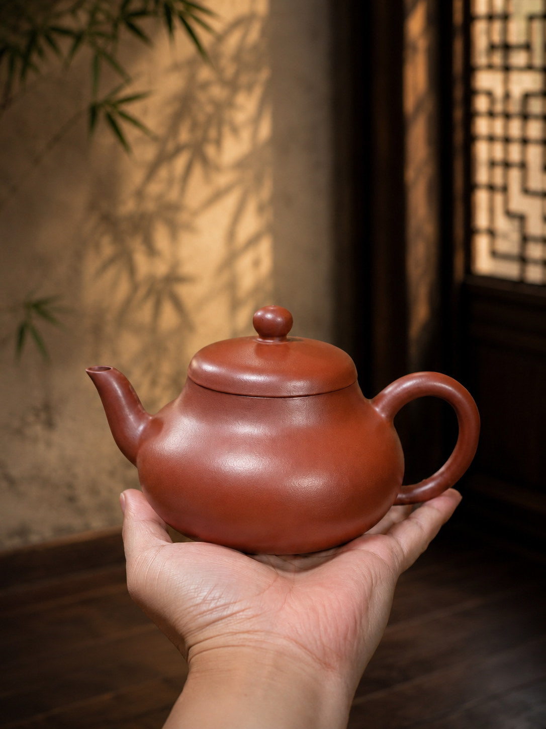 Product view 2 of 140ml Jun De zisha teapot in Dahongpao Clay, No. 089