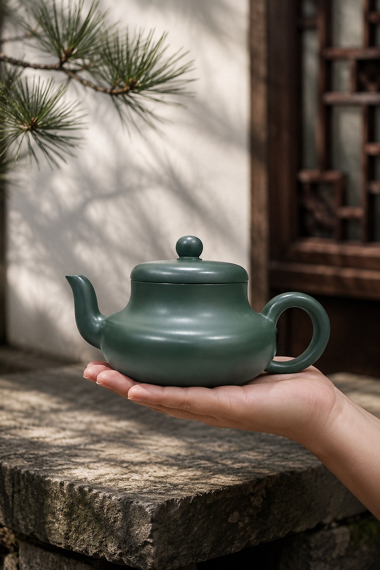 Product view 2 of 140ml Jun De zisha teapot in Luni Clay, No. 117