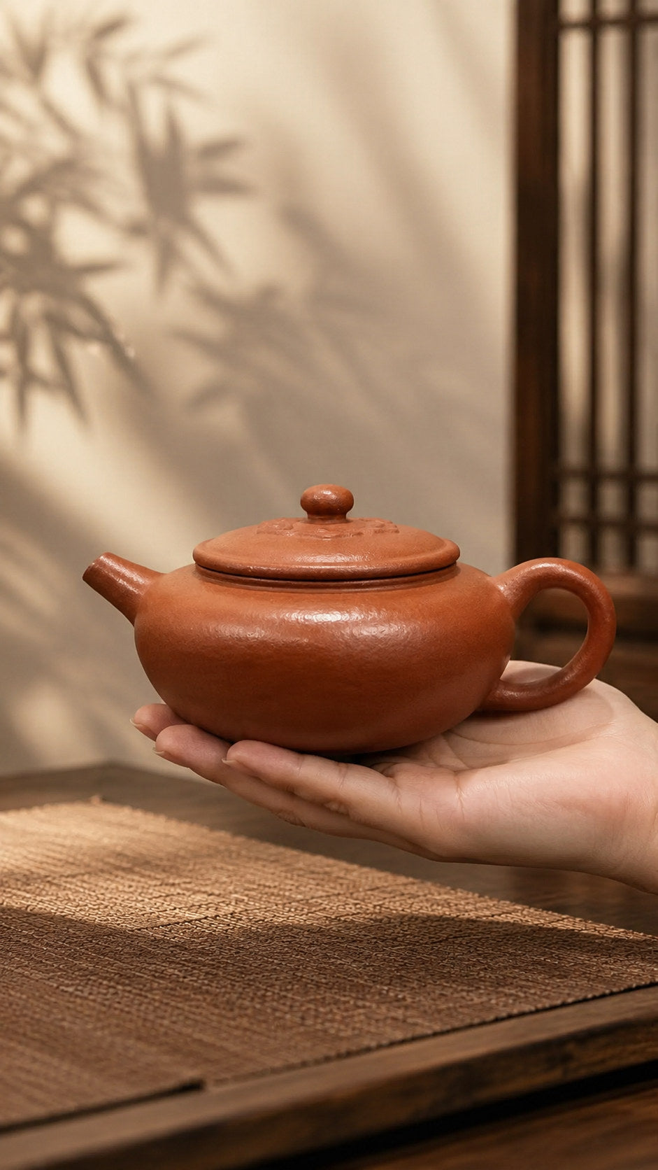 Product view 2 of 130ml Lian Deng zisha teapot in Jiangponi Clay, No. 098