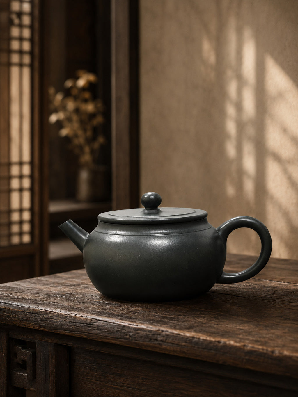 Product view 1 of 140ml Lian Hua zisha teapot in Luni Clay, No. 066