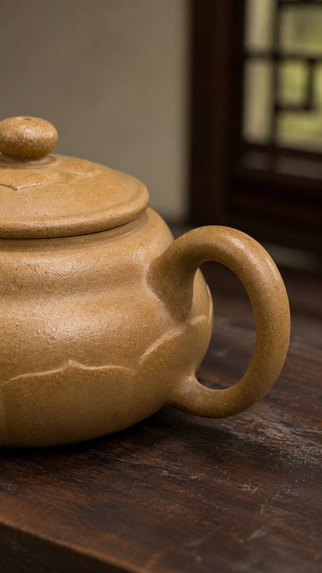 Product view 5 of 180ml Lianyun zisha teapot in Golden Duanni Clay, No. 170