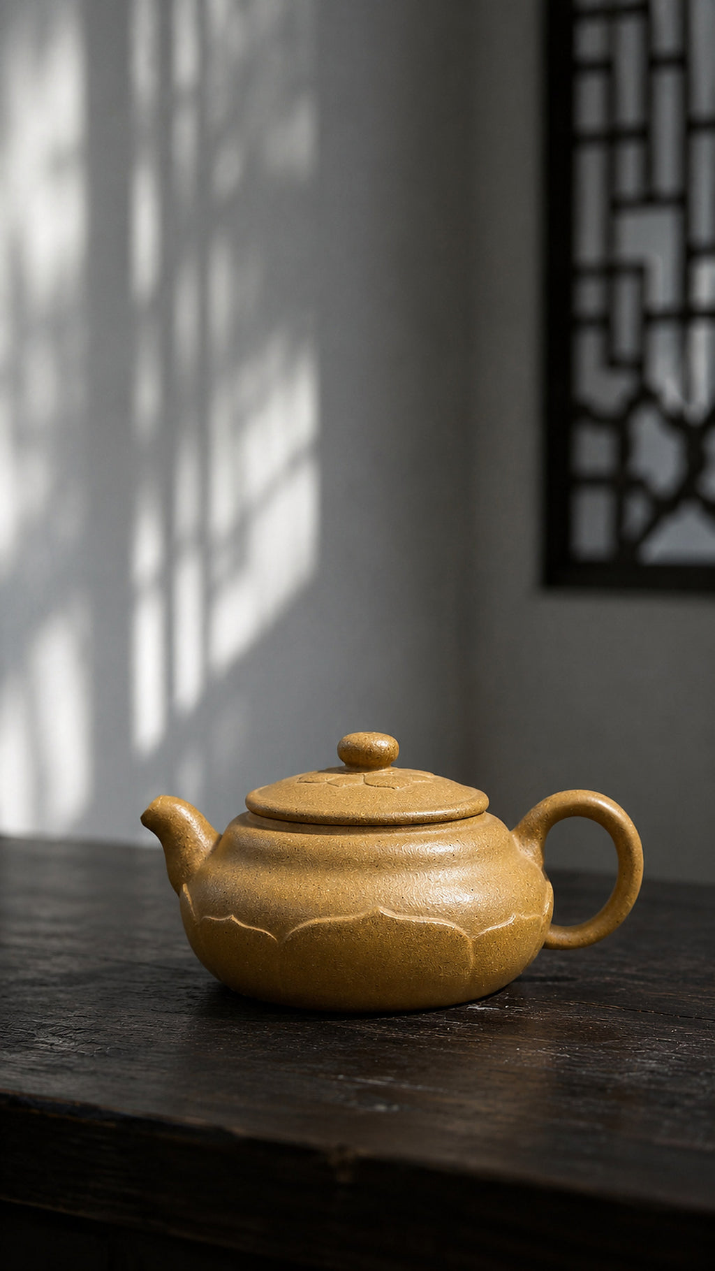 Product view 6 of 180ml Lianyun zisha teapot in Golden Duanni Clay, No. 170