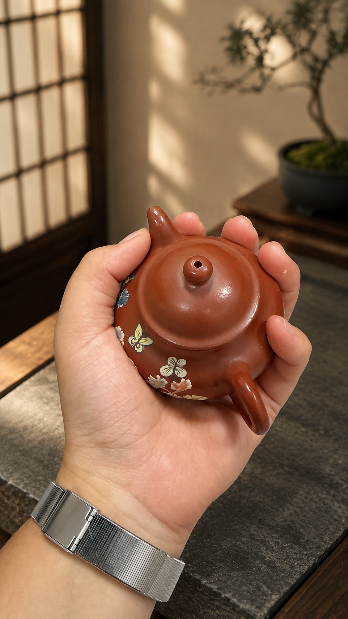 Product view 2 of 100ml Lianzi zisha teapot in Zhuni Clay, No. 044