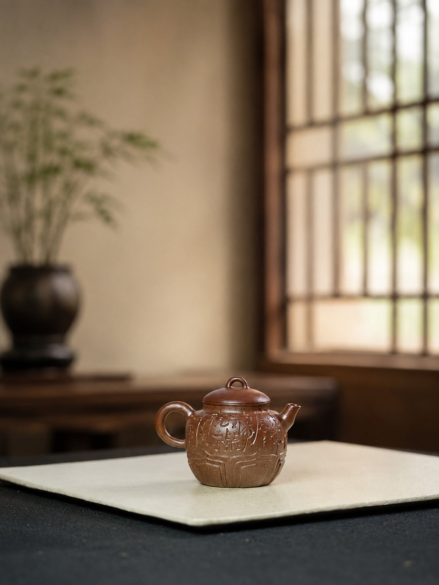 Product view 3 of 110ml Ling Hua Fan Lian zisha teapot in Jiangponi Clay, No. 261