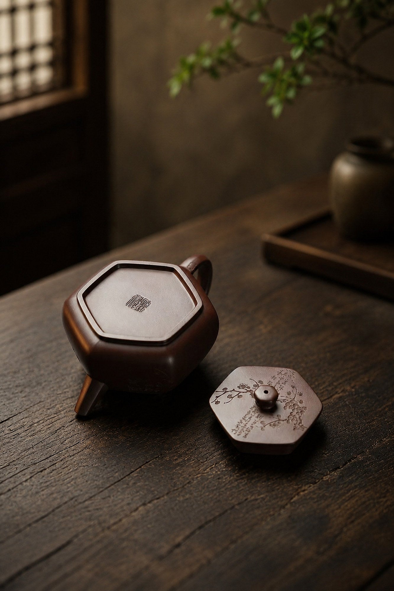 Product view 1 of 150ml Liu Fang Yu Jing zisha teapot in Aged Zini Clay, No. 252