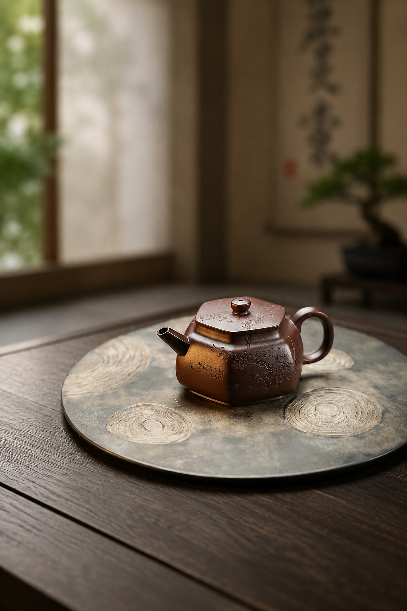 Product view 2 of 150ml Liu Fang Yu Jing zisha teapot in Aged Zini Clay, No. 252