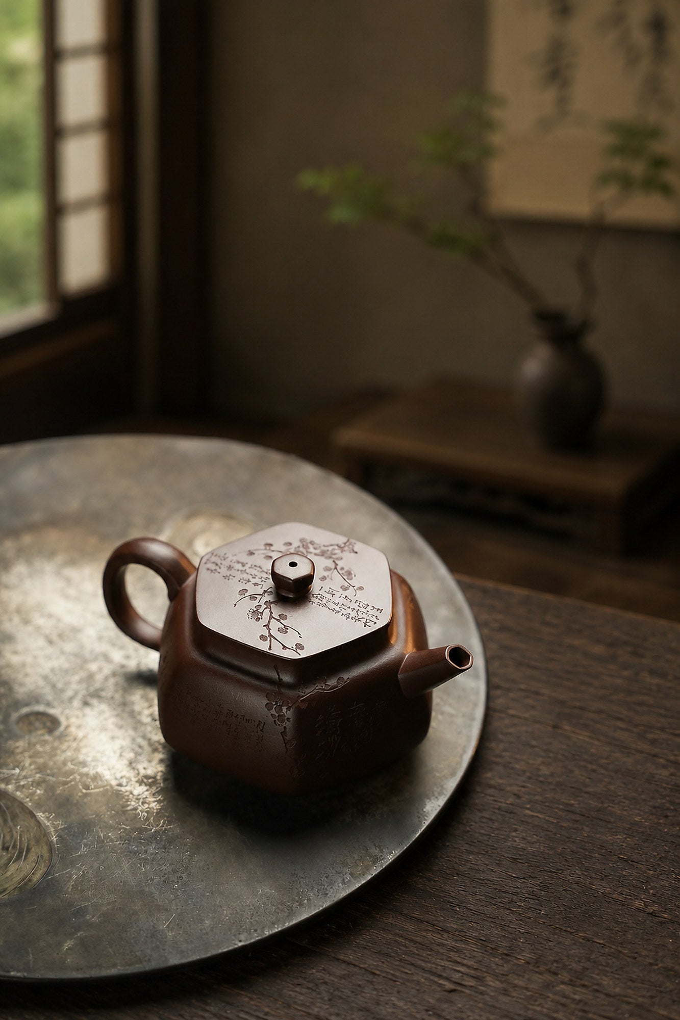 Product view 4 of 150ml Liu Fang Yu Jing zisha teapot in Aged Zini Clay, No. 252
