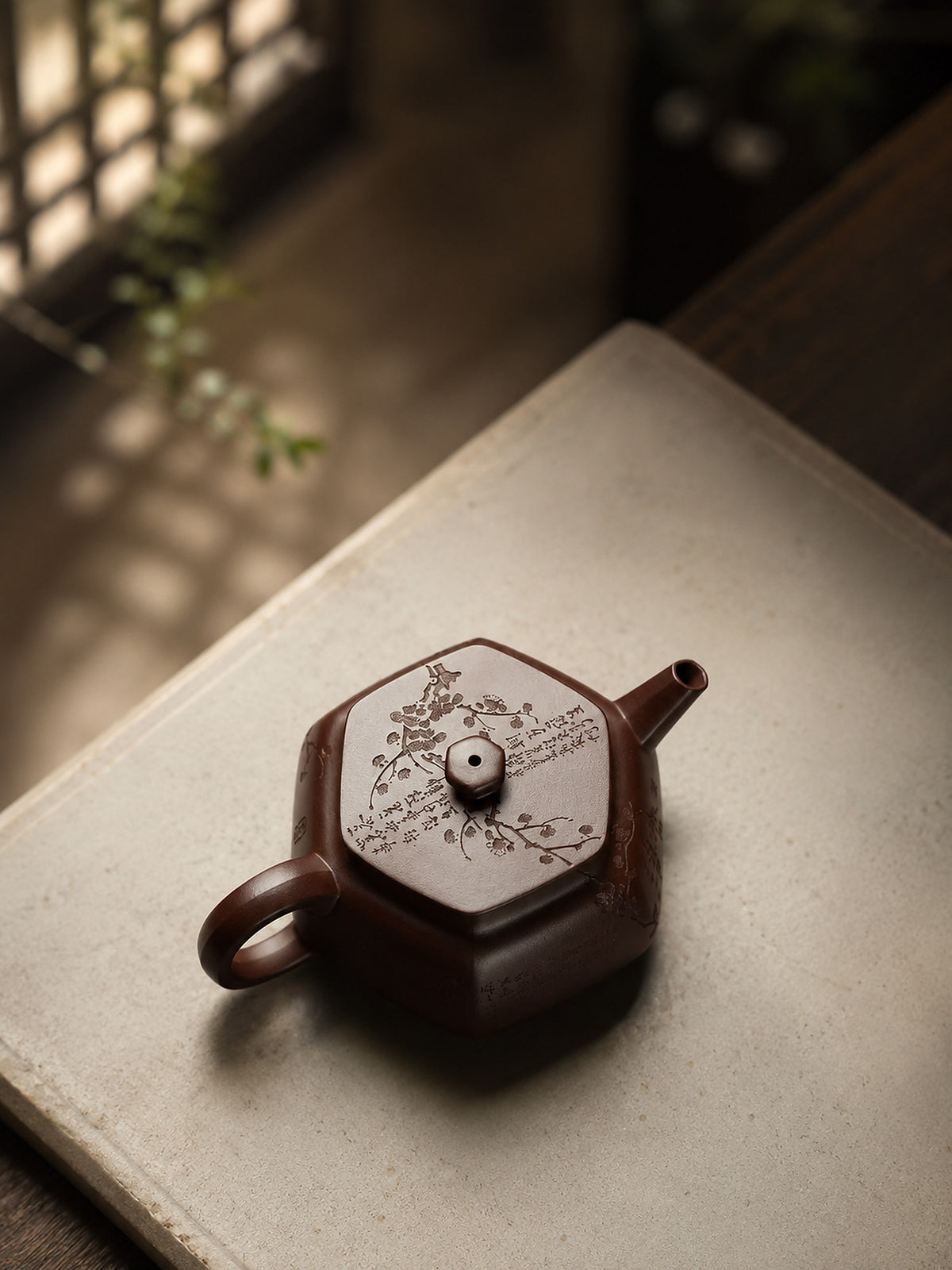 Product view 6 of 150ml Liu Fang Yu Jing zisha teapot in Aged Zini Clay, No. 252