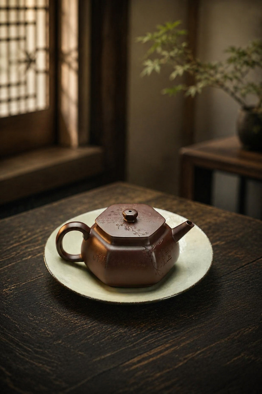 Product view 7 of 150ml Liu Fang Yu Jing zisha teapot in Aged Zini Clay, No. 252
