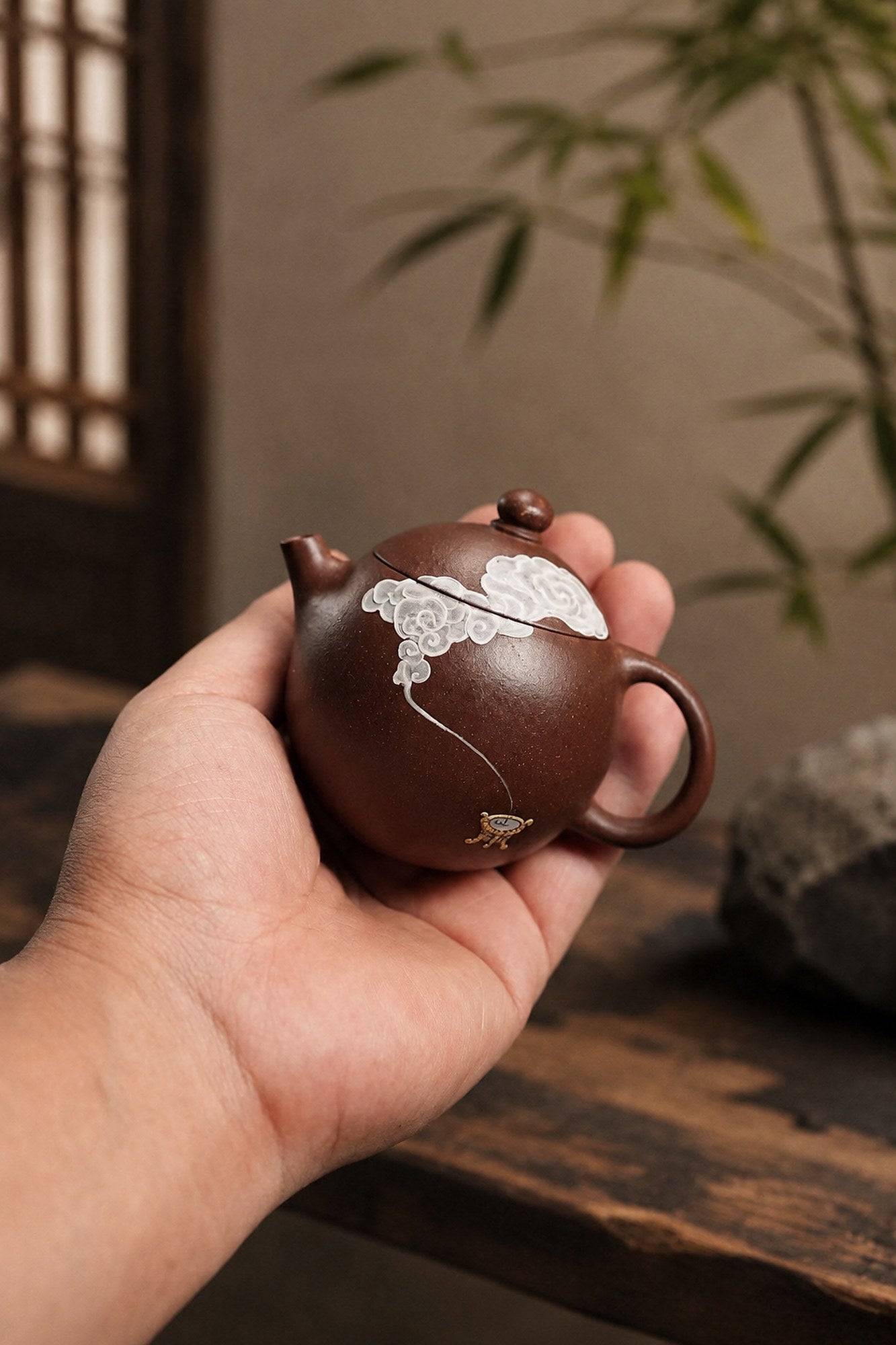 Product view 2 of 100ml Longdan zisha teapot in Aged Zini Clay, No. 345