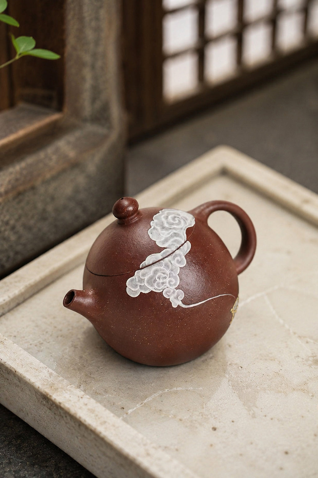 Product view 4 of 100ml Longdan zisha teapot in Aged Zini Clay, No. 345