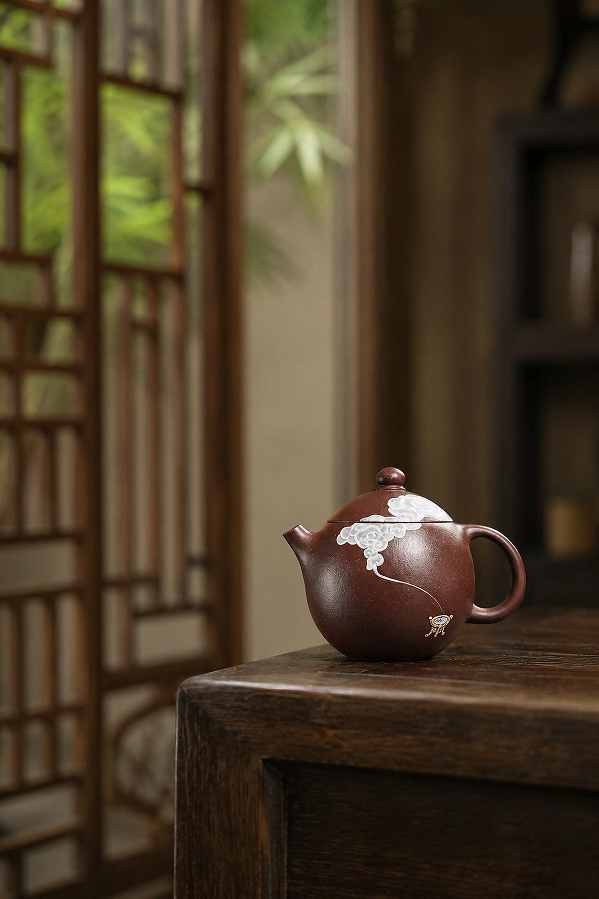 Product view 6 of 100ml Longdan zisha teapot in Aged Zini Clay, No. 345