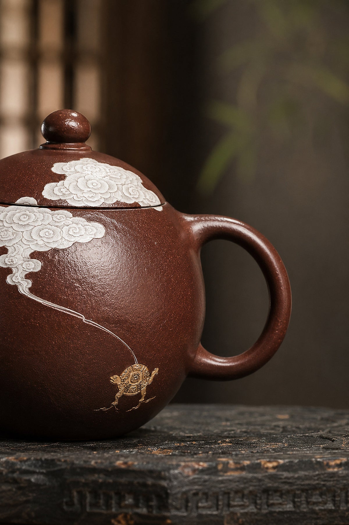 Product view 8 of 100ml Longdan zisha teapot in Aged Zini Clay, No. 345