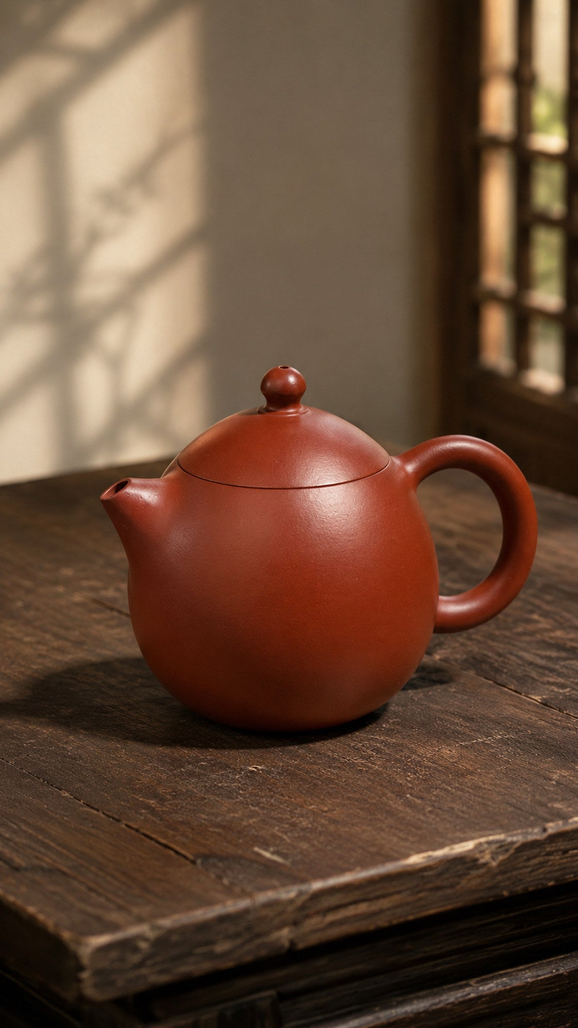 Product view 4 of 120ml Longdan zisha teapot in Dahongpao Clay, No. 218