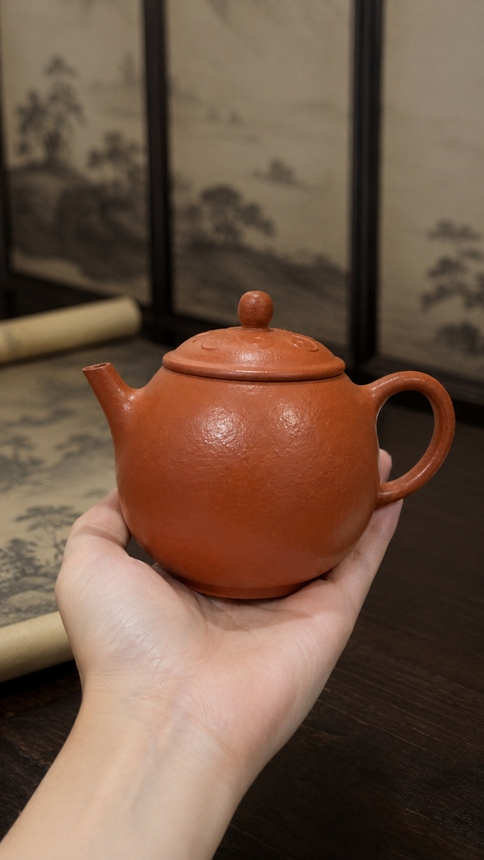 Product view 2 of 160ml Longdan zisha teapot in Jiangponi Clay, No. 104