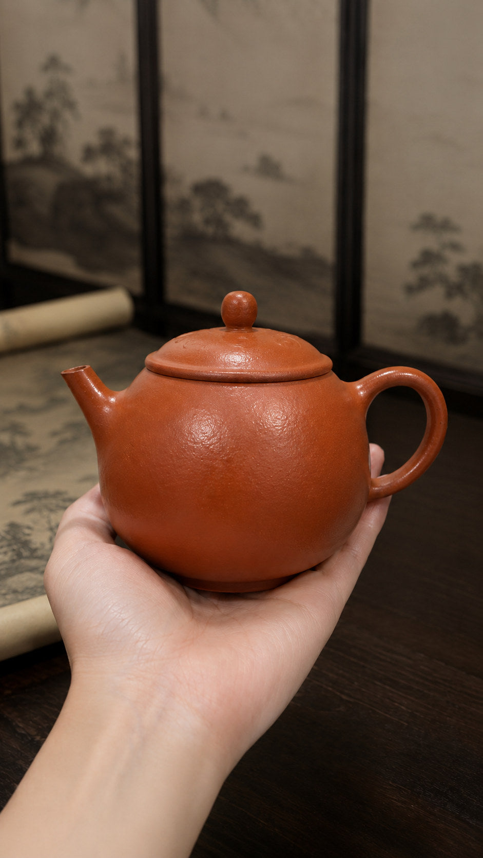 Product view 3 of 160ml Longdan zisha teapot in Jiangponi Clay, No. 104