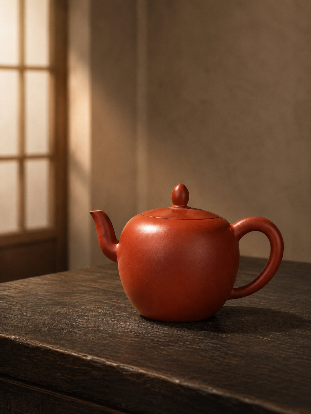 Product view 4 of 120ml Mei Ren Jian zisha teapot in Dahongpao Clay, No. 085