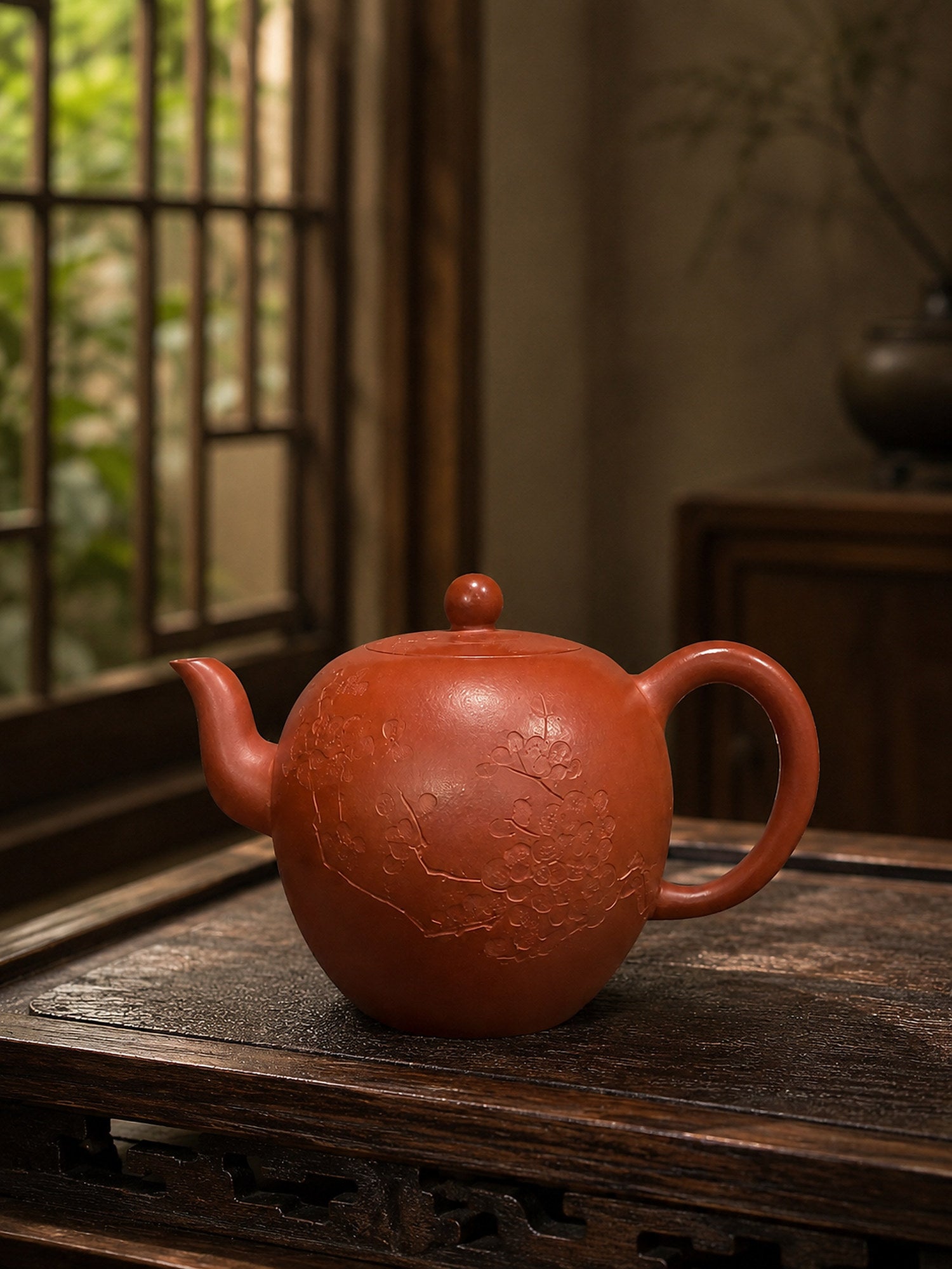 Product view 1 of 90ml Mei Ren Jian zisha teapot in Zhuni Clay, No. 038