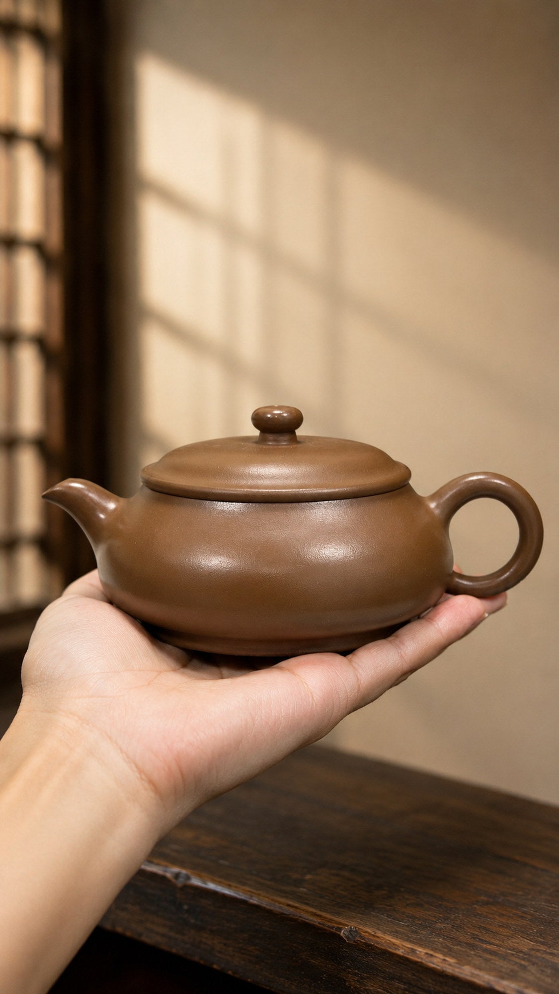 Product view 2 of 160ml Ming Lu zisha teapot in Chijin Zini Clay, No. 162