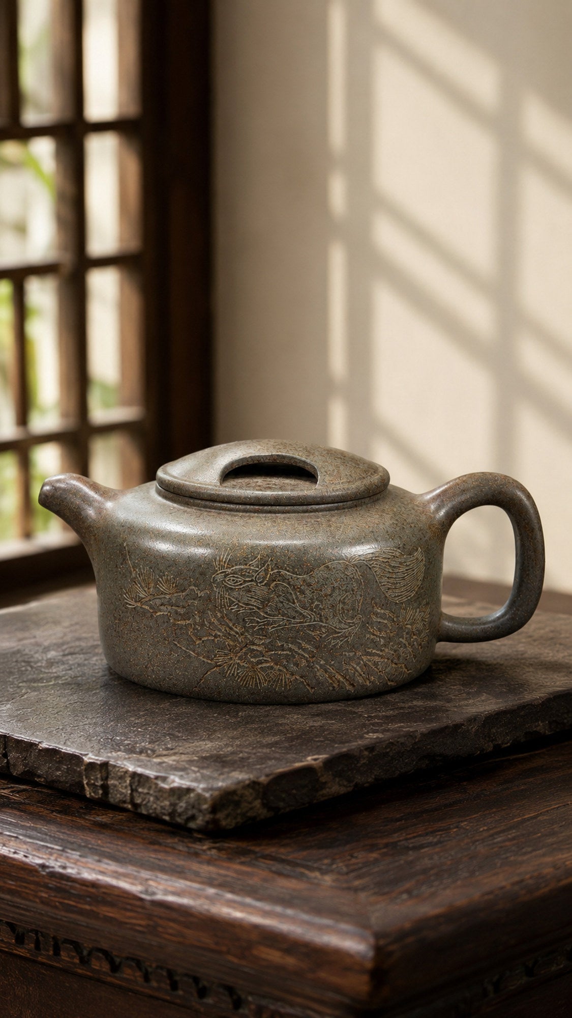 Product view 4 of 280ml Niu Gai Lian Zi zisha teapot in Xiekeqing Clay, No. 206