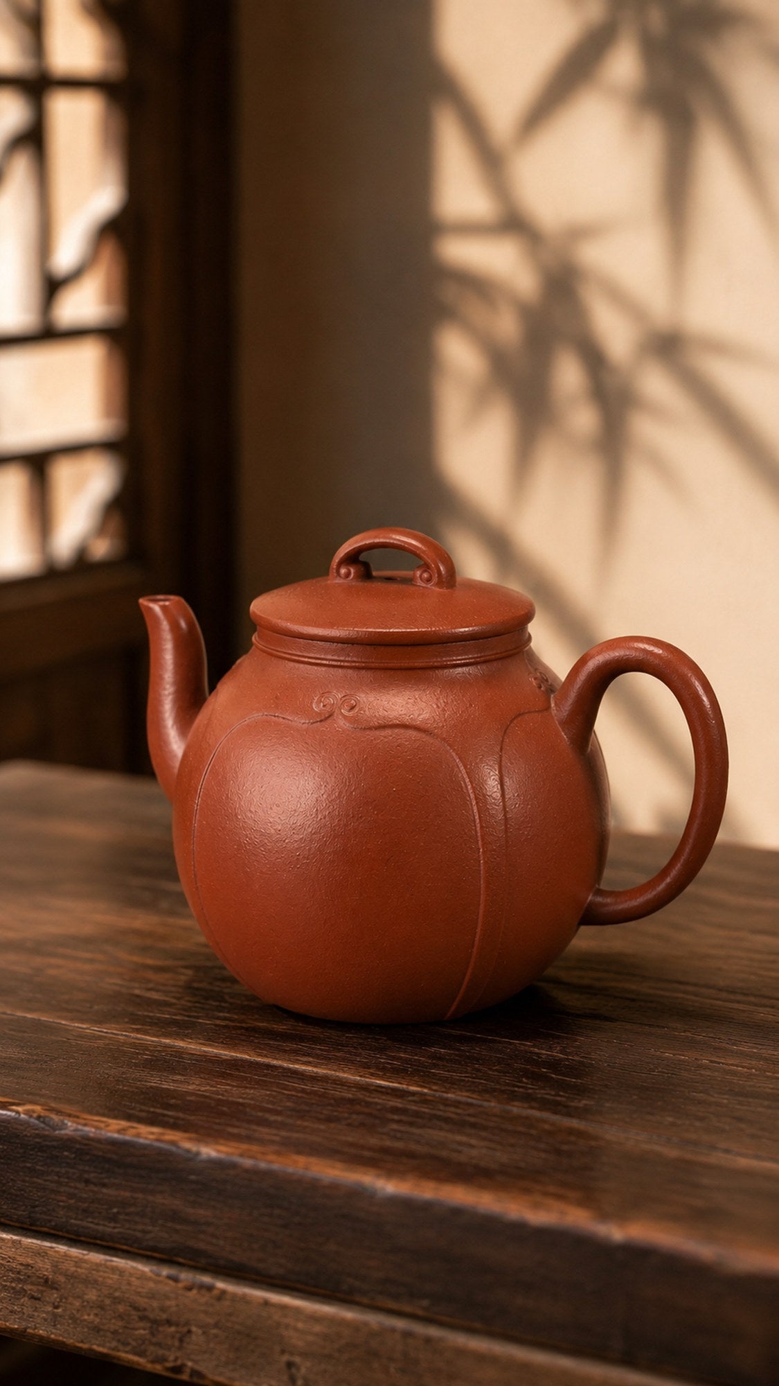 Product view 4 of 160ml Palace Lantern zisha teapot in Dahongpao Clay, No. 211