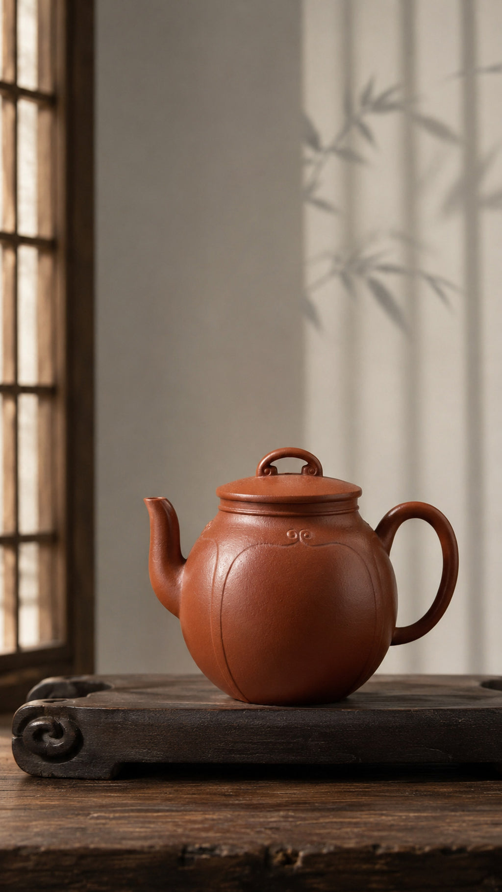 Product view 6 of 160ml Palace Lantern zisha teapot in Dahongpao Clay, No. 211