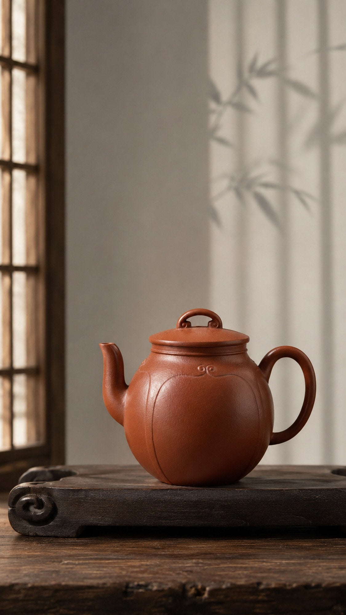 Product view 6 of 160ml Palace Lantern zisha teapot in Dahongpao Clay, No. 211