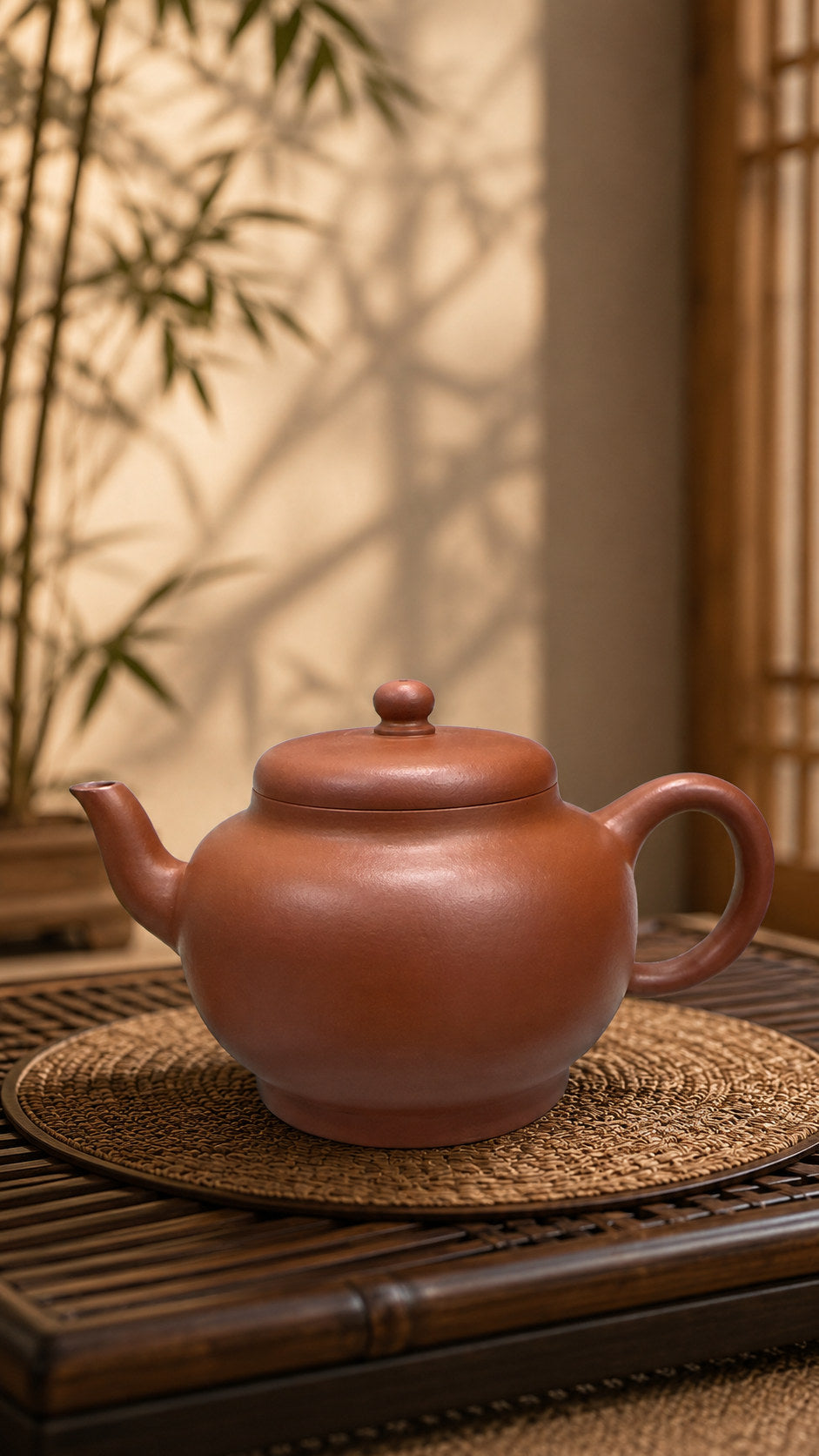 Product view 1 of 120ml Palace Lantern zisha teapot in Xiao Hongni Clay, No. 097