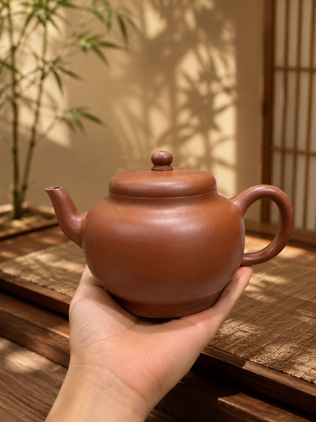Product view 2 of 120ml Palace Lantern zisha teapot in Xiao Hongni Clay, No. 097