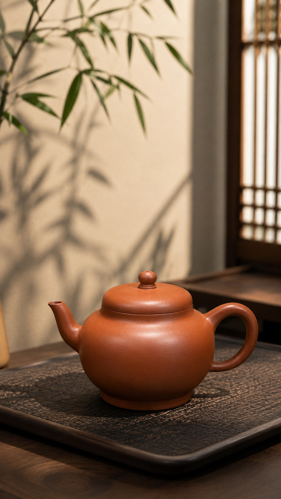 Product view 4 of 120ml Palace Lantern zisha teapot in Xiao Hongni Clay, No. 097