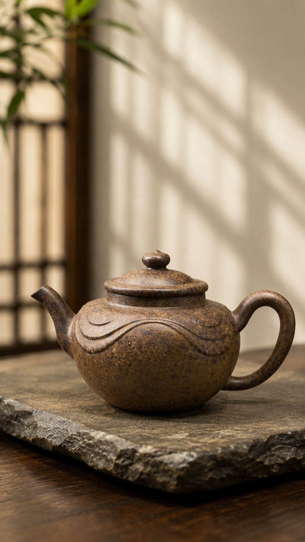 Product view 1 of 200ml Palace Lantern zisha teapot in Xiekeqing Clay, No. 196