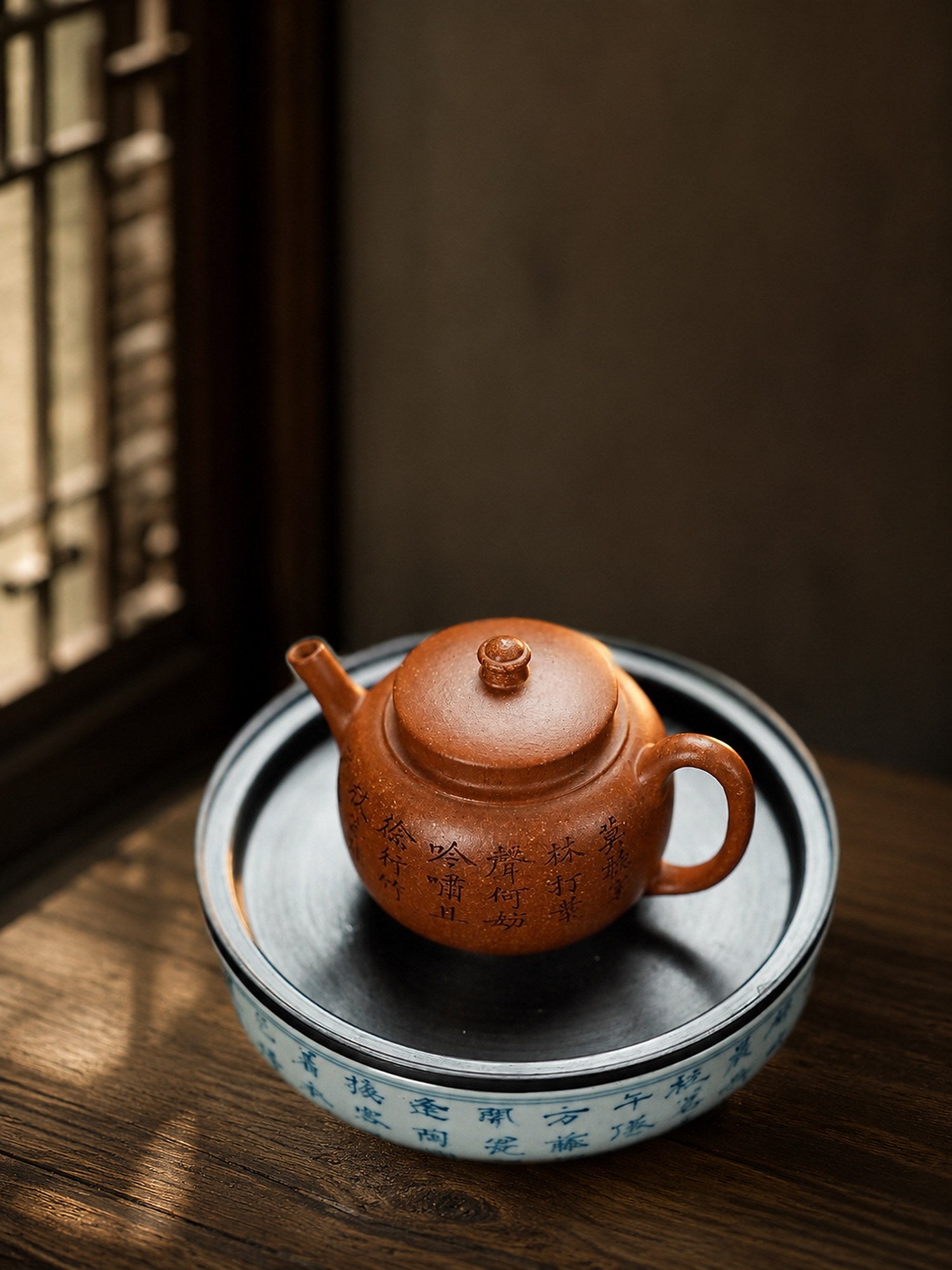 Product view 5 of 120ml Palace Lantern zisha teapot in Yellow Jiangponi Clay, No. 405