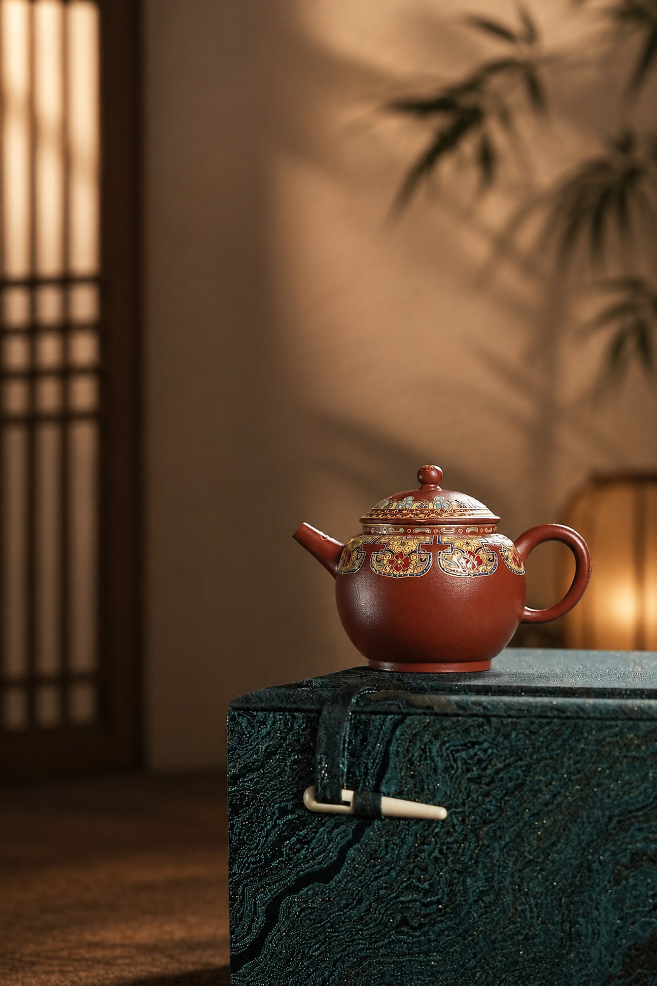 Product view 2 of 100ml Palace Lantern zisha teapot in Zhuni Clay, No. 236