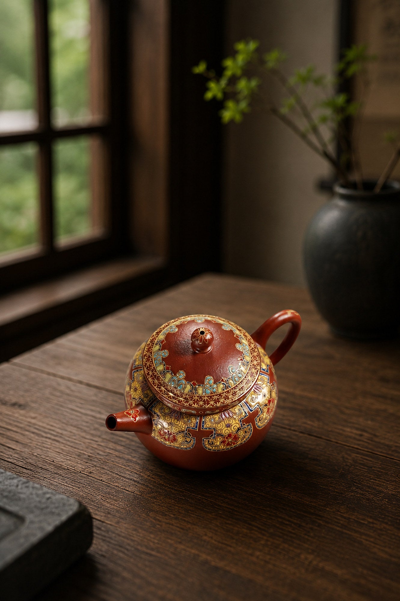 Product view 4 of 100ml Palace Lantern zisha teapot in Zhuni Clay, No. 236