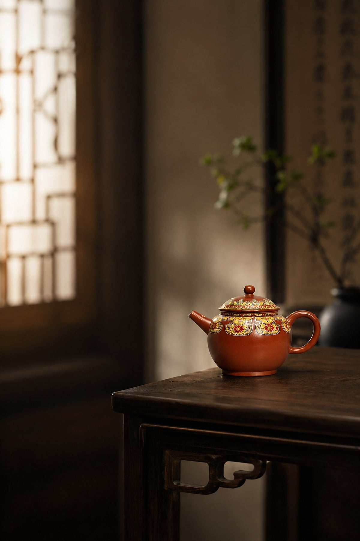 Product view 6 of 100ml Palace Lantern zisha teapot in Zhuni Clay, No. 236