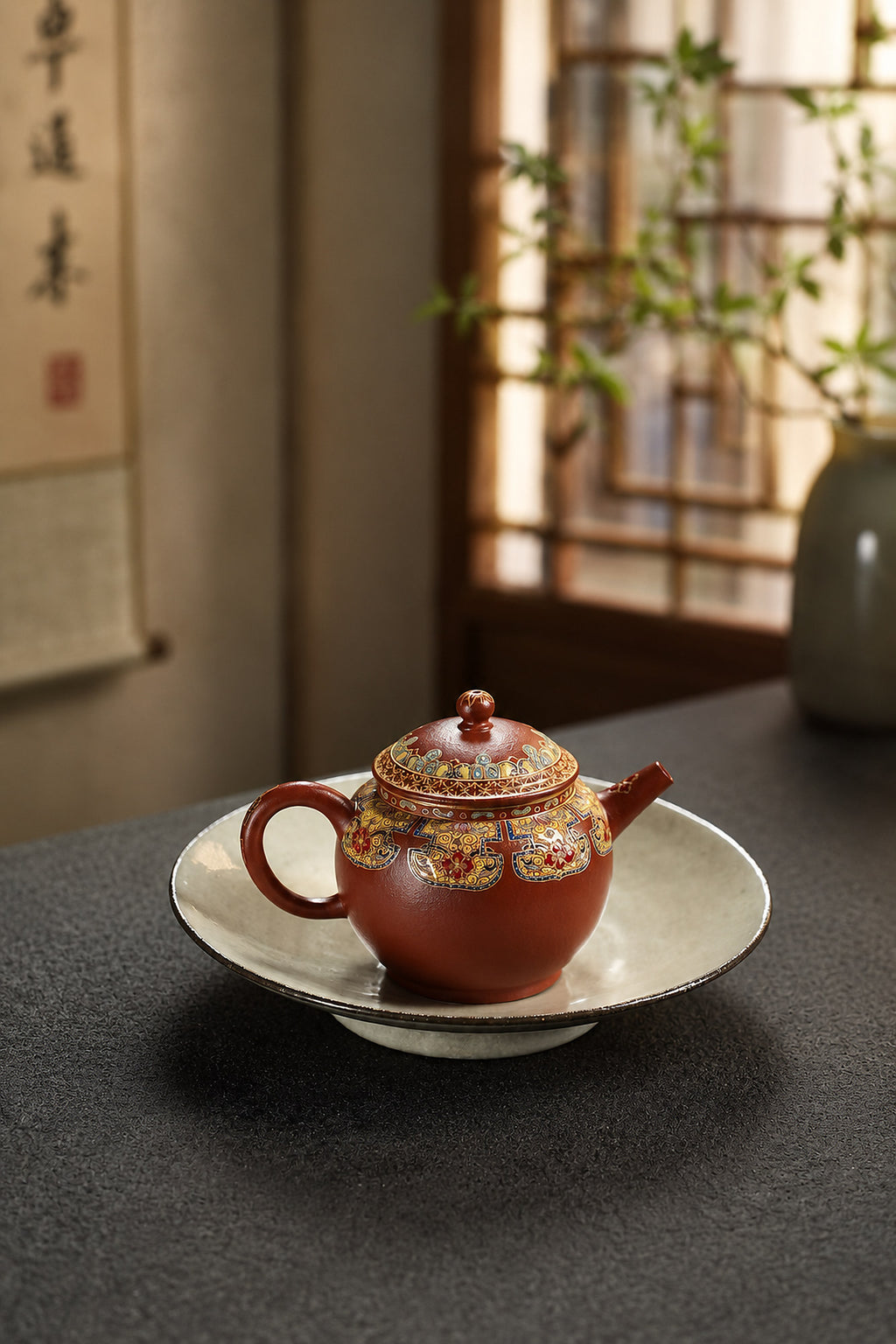 Product view 7 of 100ml Palace Lantern zisha teapot in Zhuni Clay, No. 236