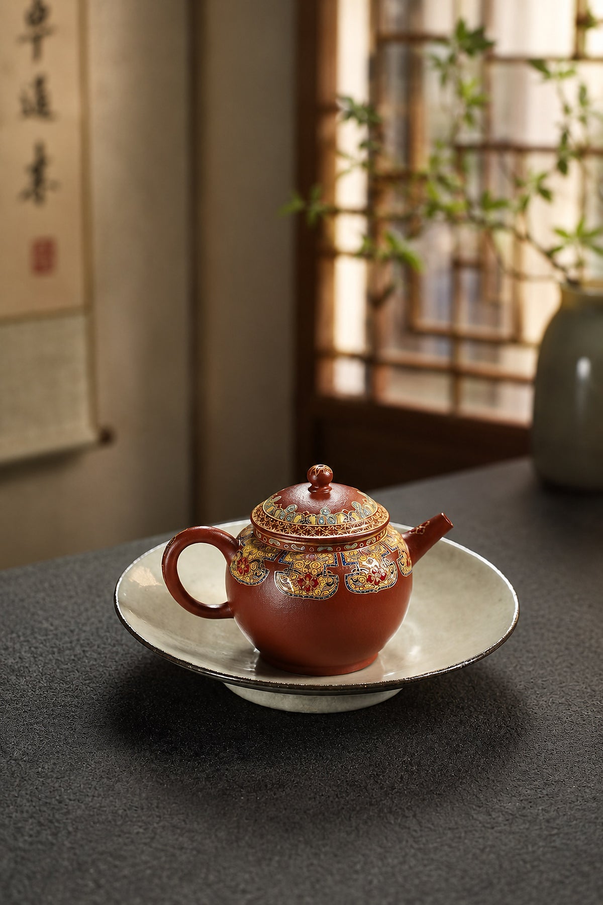Product view 7 of 100ml Palace Lantern zisha teapot in Zhuni Clay, No. 236