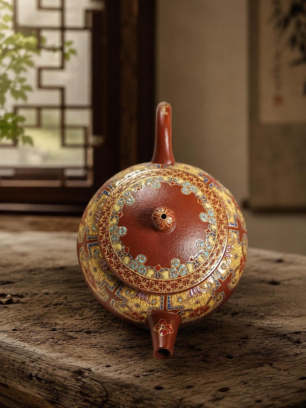 Product view 9 of 100ml Palace Lantern zisha teapot in Zhuni Clay, No. 236