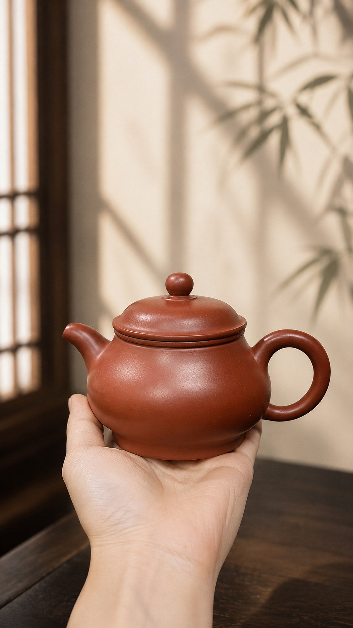 Product view 2 of 150ml Pan Hu zisha teapot in Dahongpao Clay, No. 158
